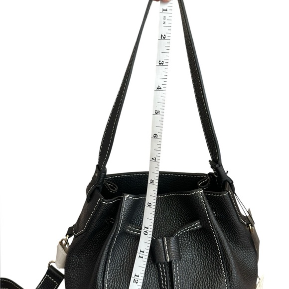 Divina Firenze Black Leather Bucket Bag - Picture 12 of 12